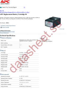 RBC6 datasheet  